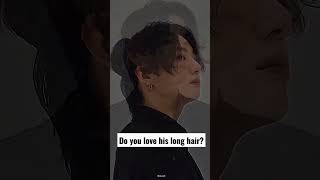 do you like his long hair? #shorts #viral #shortsvideo #shortsfeed  #bts #yoongimarryme #jungkook