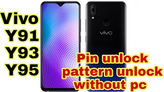 Vivo Y91 y93 y95 Hard reset Pattern Unlock Without Pc successfully 2022