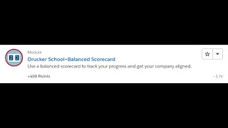 Drucker School—Balanced Scorecard [Salesforce Trailhead Answers]