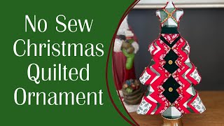 No Sew Christmas Quilted Ornament