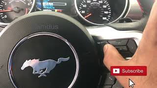 Ford GT Mustang maintenance reset and OBD Location