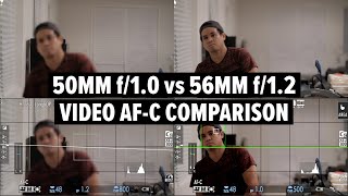 Fujifilm 50mm f1.0 vs 56mm f1.2: Video Autofocus Comparison