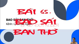 Bài 65. BAO SÁI BAN THỜ ĐÚNG CÁCH