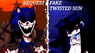 Request - FNF mashup: Alice vs EXE {Fake Sonic} "Fake Twisted Sun" (Faker/Black Sun x Twisted Twins)