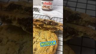 COOKIES RELLENAS de NUTELLA #recetas #nutella #chocolate #galletas #cookies #rico #facil #receta