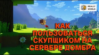 😱КАК ПОЛЬЗОВАТЬСЯ СКУПЩИКОМ НА СЕРВЕРЕ ДОМЕРА? КАК ПРОДАТЬ ПРЕДМЕТЫ СКУПЩИКУ НА REALLYWORLD