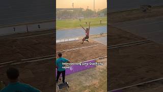 Interstate long jump Qualifying round 🔥#youtubeshorts