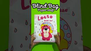 Blind Bag Lotso Squishy #shorts #shortvideo #papercraft #blindbag #squishy #asmr #lotso