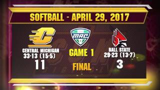 Softball vs Ball State DH - April 29, 2017