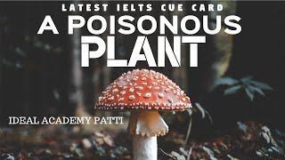 Describe A Poisonous Plant You Know About | Latest IELTS Speaking Topic |