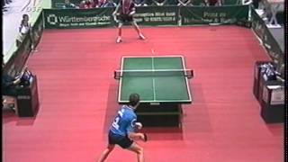 Tischtennis Bundesliga: Peter Nilsson vs Martin Monrad May 99