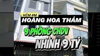 Hoàng Hoa Thám 5 lầu ngang 4M 9 phòng chdv nhỉnh 9tỷ #phuquyenbds #nhabinhthanh #nhaphunhuan #chdv