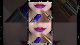 Gold 🆚blue🔵 lipstick tutorial! #haryanvisong