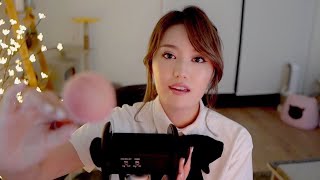 [ASMR] Playing with Makeup ❤️ (do you like my new hair btw)