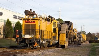 Loram Ballast Cleaner on the CSX CN&L Subdivision 3-17-15 Irmo, S.C.