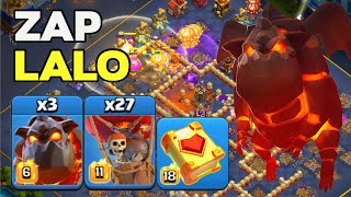 Ultimate TH16 Zap Lalo Wrecking Legend League Attacks! Clash of Clans