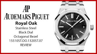 ▶ Audemars Piguet Royal Oak Stainless Steel Black Dial 15510ST.OO.1320ST.07 - REVIEW