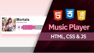 How to Make a Music Player Using html css and javascript - Easy Tutorial