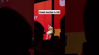 CROWD REACTION TO LISA #LISA#lalisa #blackpink #shorts #short #shortvideo #shortsvideo