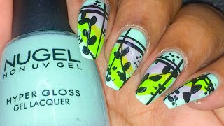 COLORFUL ABSTRACT FLORAL NAIL ART/Freehand Nailart/2021/Beauty Beam86