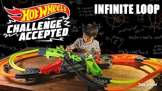 Hot Wheels Colossal Crash Track Set Review - Infinite Loop kids Videos for Kids with Toys School