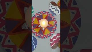 DIY Readymade Portable Rangoli #shorts #decor #diwali #rangoli #craft #ytshorts