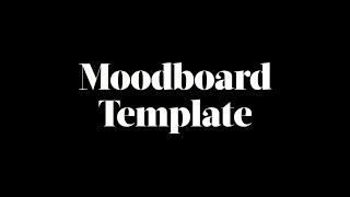 Moodboard Template