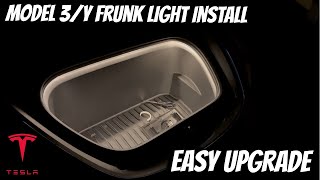 Model 3/Y Frunk Light Install - SUPER EASY