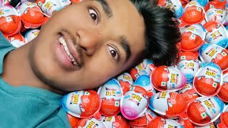 Yummy Kinder Surprise Egg Toys Opening - A Lot Of Kinder Joy Chocolate ASMR