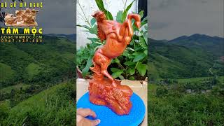 Tượng ngựa phong thủy tài lộc gỗ hương 🌳 Tượng Ngựa Đẹp 🌳 Horse Wooden Statue [vankhanhan.com]