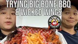 MUKBANG CAR VLOG: BIG BONE BBQ & WICKED WINGS w/ SHADOW AND BONE SHOW REVIEW