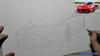 Como desenhar uma La Ferrari (Passo a passo narrado)