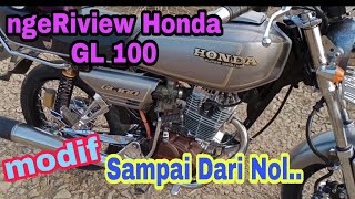 #riviewgl100 #gl100modif Riview GL 100 || Modifikasi simpel Honda GL