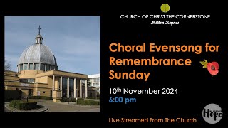 2024-11-10 - Choral Evening Service for Remembrance Sunday