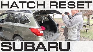 HOW TO: 15'-19' Outback Lift Gate Reset, After Dead Battery