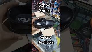 School black shoes boy and girls available | Velcro, lace.