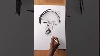 Pencil shading//Baby sleep time//youtube shorts //trending //puthaiyal