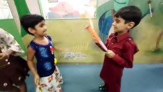 NAVRATRI BLISS | LIL'l CANVASians enjoying | Dandiya | Garba |