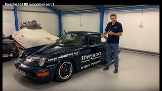 Porsche 964 RS restoration part 1. What work are we going to do?