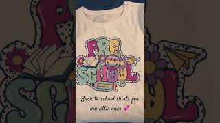 DIY Back to School Shirts #backtoschool #cricut #diy #blessed #godisgood