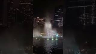 Water dance with music, KLCC Twin Towers in Malaysia।