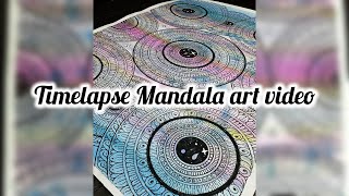 Mesmerizing Galaxy Mandala Art | Uncut Timelapse Vlog