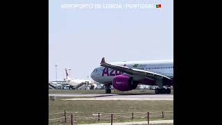 A330Neo da Azul pintado de rosa decolando em Lisboa!