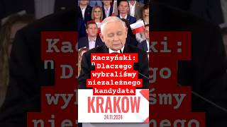 Kaczyński: Dlaczego wybraliśmy niezależnego kandydata