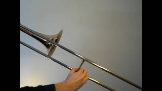 Learn to play E major scale on trombone