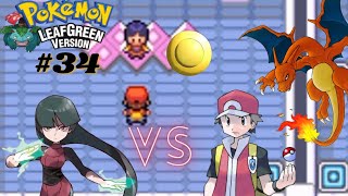 Won my seventh gym battle | defeated gym leader Sabrina | Pokemon leaf green gameplay #34