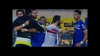 الخناقة النارية بين لاعبى الزمالك وسموحة  وحزن  ورد فعل مرتضى منصور بعد هزيمة الزمالك المدوية