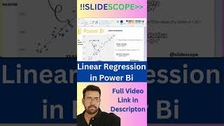 Linear Regression in Power Bi #shorts