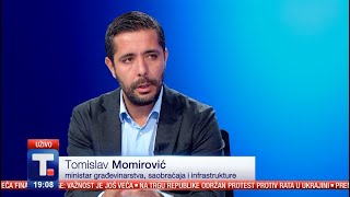 Gostovanje ministra Tomislava Momirovića na televiziji Tanjug