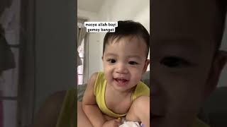 Masya Allah bayi senenag banget lihat kamera #shortsvideo #shorts